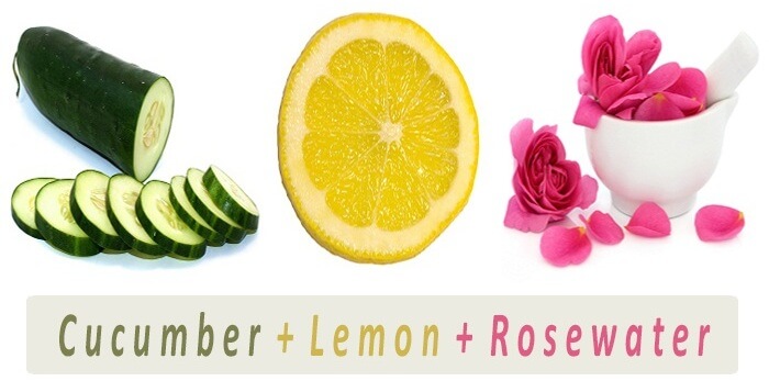 Lemon Cucumber And Rose Water