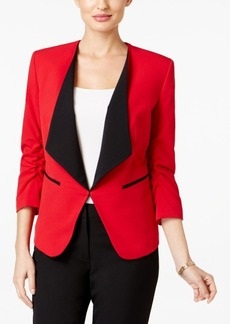 Nine West Ruched-Sleeve Blazer