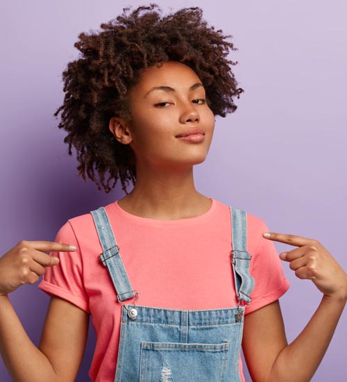 African American Inspired Short Curly Hairstyle