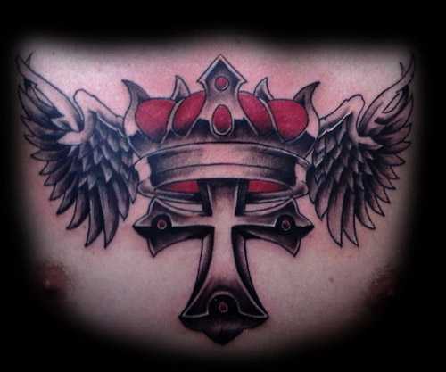 Crown with a cross