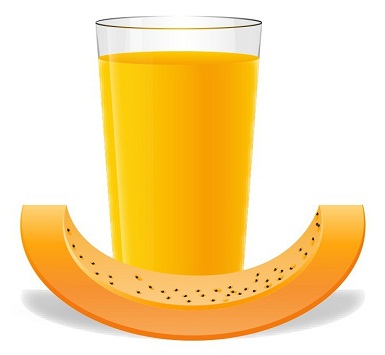 papaya fruit juice for glowing skin