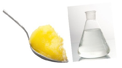 Glycerin and ghee