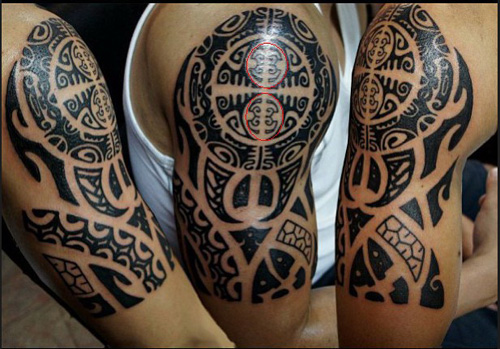 Human Symbol Maori Tattoo