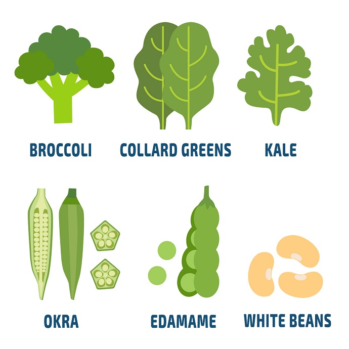 calcium rich vegetables