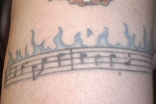 musical armband tattoos