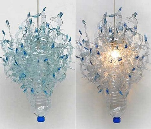 Soda Bottle Chandelier