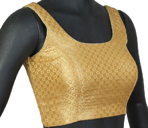 Golden blouse designs15