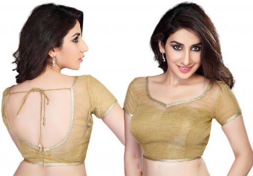 Golden blouse designs4