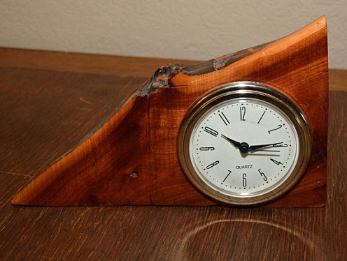 Handmade Wooden Desk Clocks