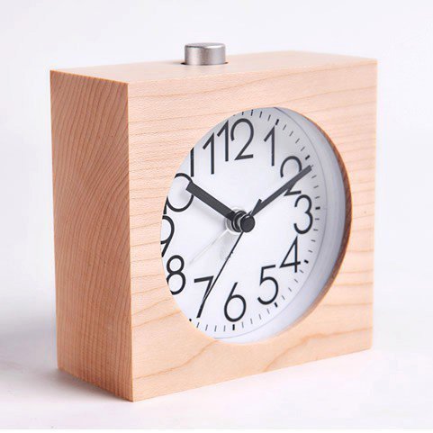 Analog Wooden Silent Desk Clocks