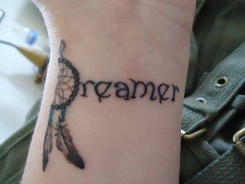 Dreamer Wrist Tattoo