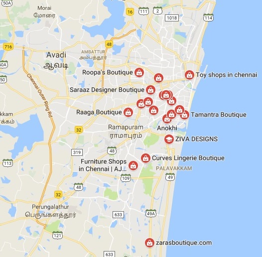 Boutiques in chennai