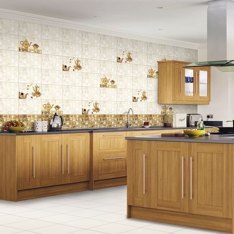 Glory Gold Design Kitchen Tiles