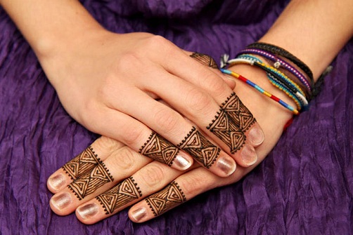 Finger Henna Design