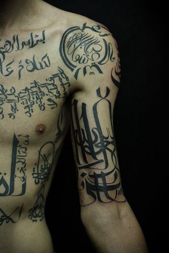 full body arabic tattoo designs