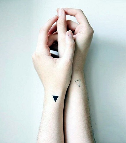 Triangular Geometric Tattoo