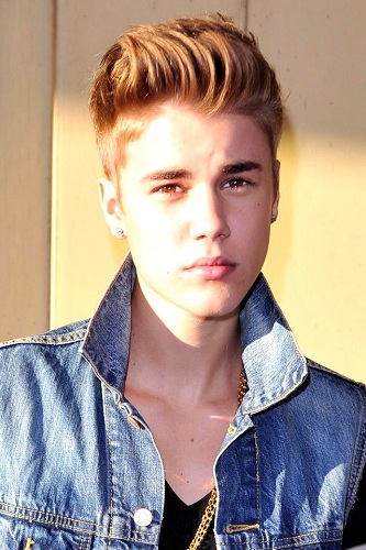 justin bieber pompadour