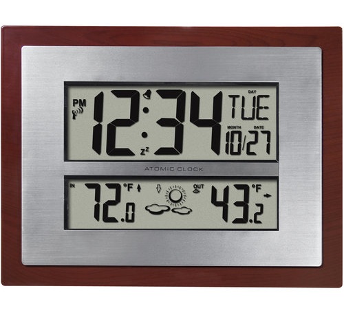 Atomic Clock with Temperature Display