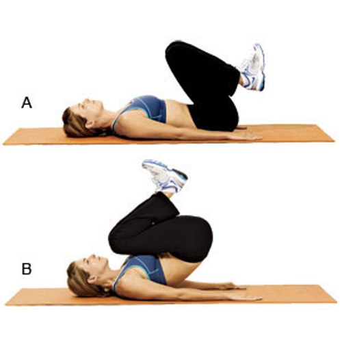 Belly fat exercise - Reverse Crunches