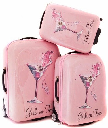 Pink Luggage Bag for Girls -11