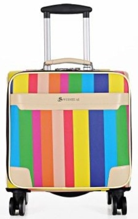 Rainbow Luggage Bag with Wheels -9