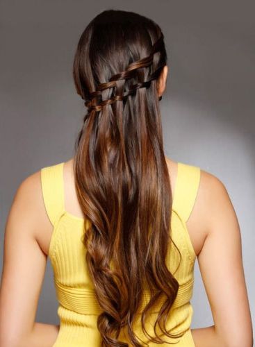 Waterfall Braid Medium hair