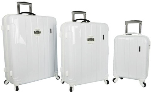 Pure White Hard Shell Trolley Bag -25