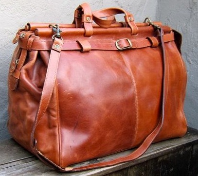 Vintage Leather Travel Bag -1