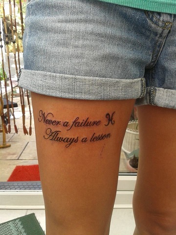 Failure of Quote Tattoos