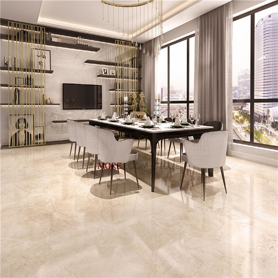 Beige Floor Tiles Living Room