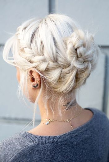 Side Braid Blonde Hair