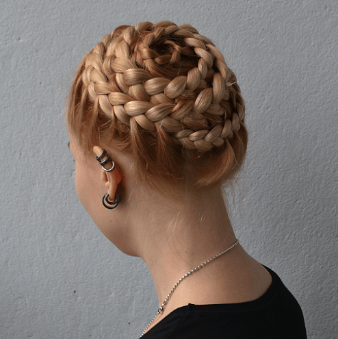 Braided Seashell Updo Blonde Hairstyles