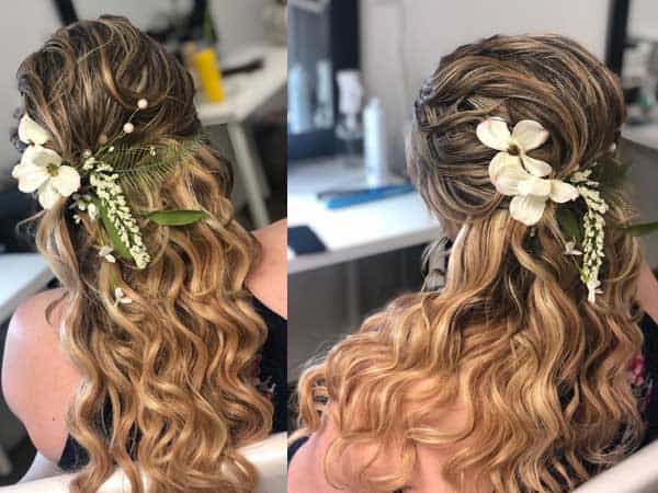 Wedding Twist Loose Hair