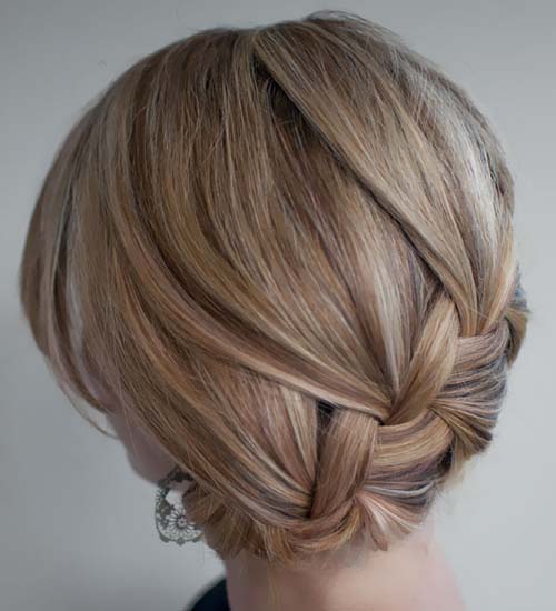 Updo with Classic Twisted Braids