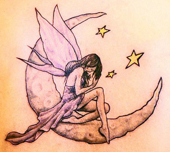 Fairy Moon Tattoo