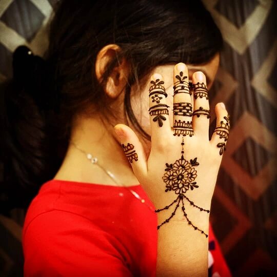 Simple Mehndi Designs for Kids