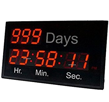 3'' 9Digits Large LED Countdown Clocks