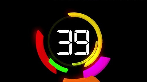 60 Seconds Animated Countdown Clock