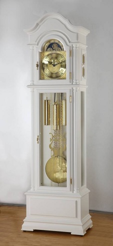 Solid Wood Cased White Grandfather Clocks