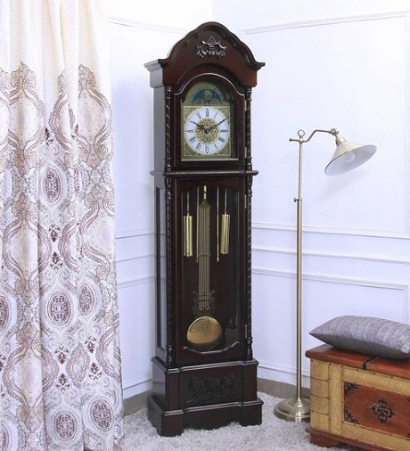 Walnut Finished Antique Grandfather Clocks