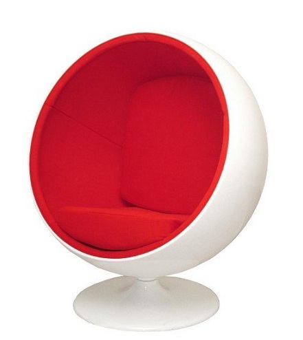 Plastic Ball Chair with Cushion