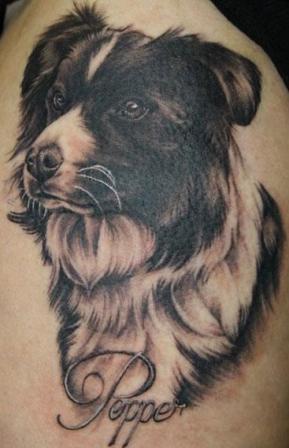 dog animal tattoo