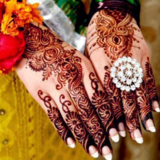 Patterned Pakistani Mehendi Designs for Occasions