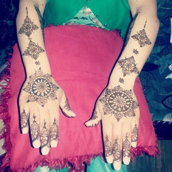 Circular Pakistani Henna Design