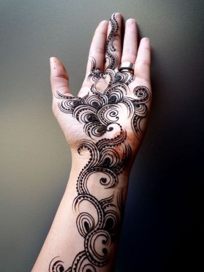 Modern Pakistani Mehandi Designs for Full Hands