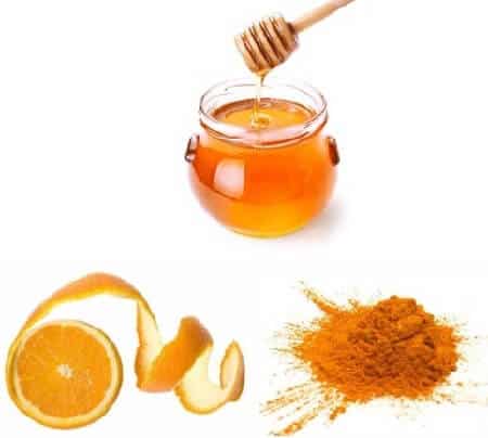 Orange Peel Paste Pulp And Honey