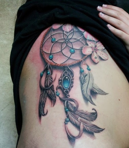 dream catcher tattoo on arm