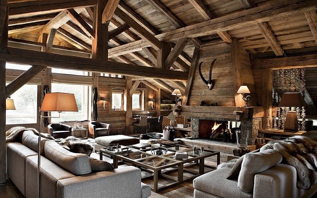 Chalet Living Room Design