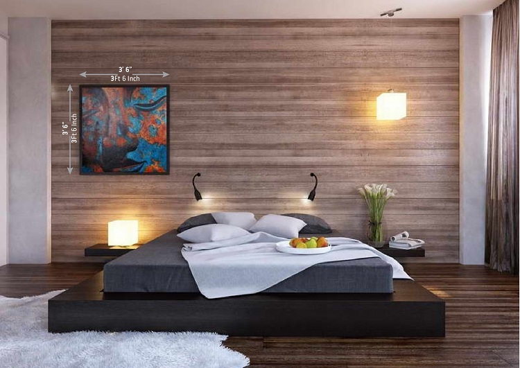 Wood Accent Wall Bedroom Interior Design