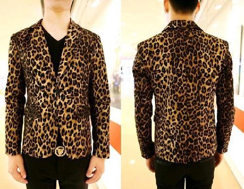 Leopard print blazer